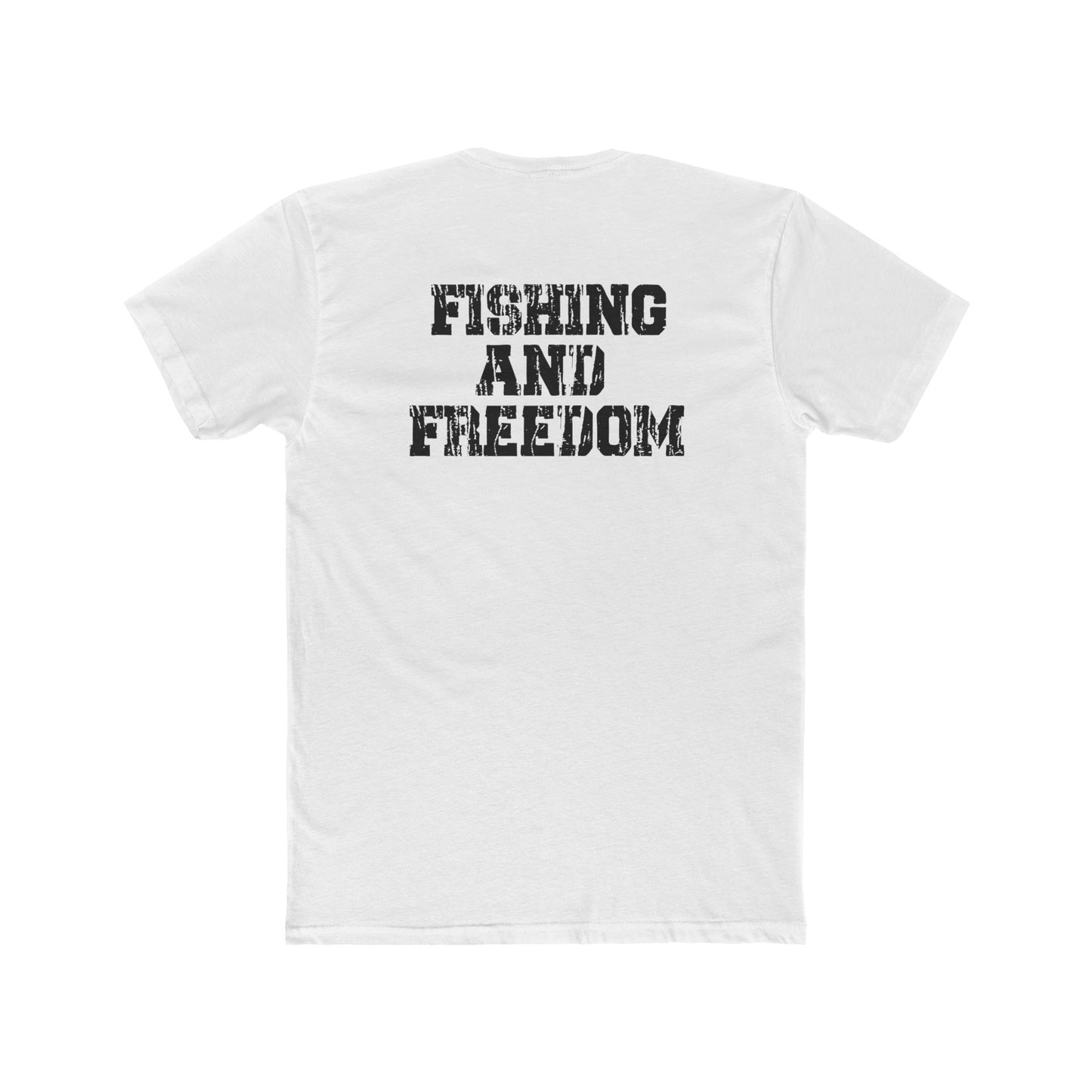 Fishing and Freedom Cotton Crew Tee