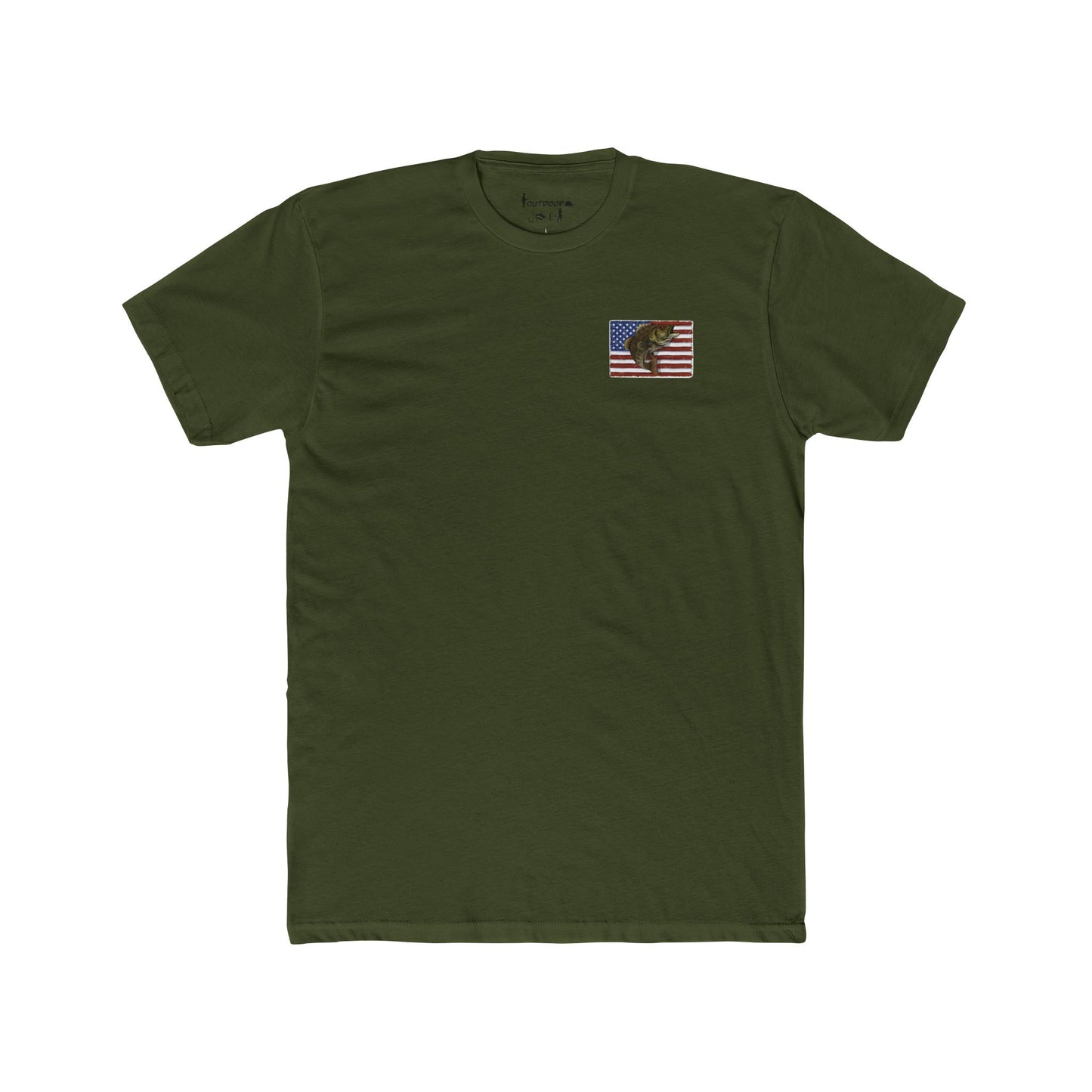 Fishing and Freedom Cotton Crew Tee