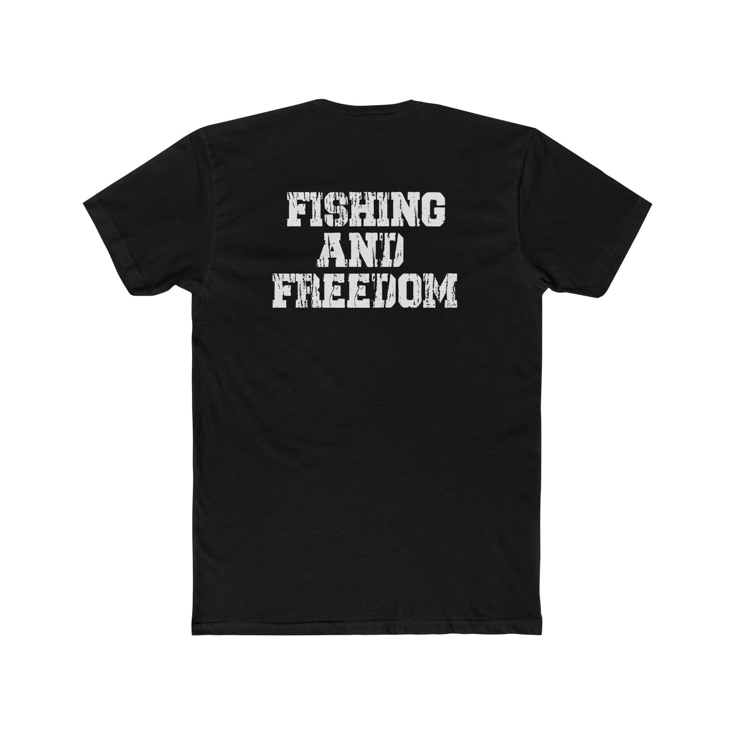 Fishing and Freedom Cotton Crew Tee